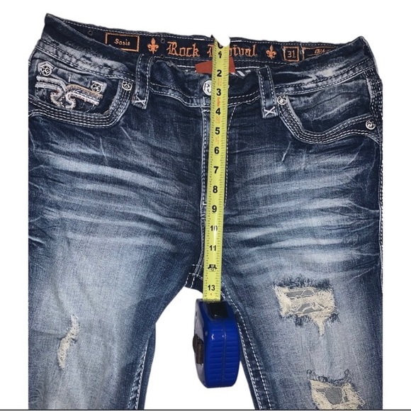 🚫SOLD🚫 New Women’s Rock Revival Sosie Mid-Rise Straight Jeans - Picture 14 of 15